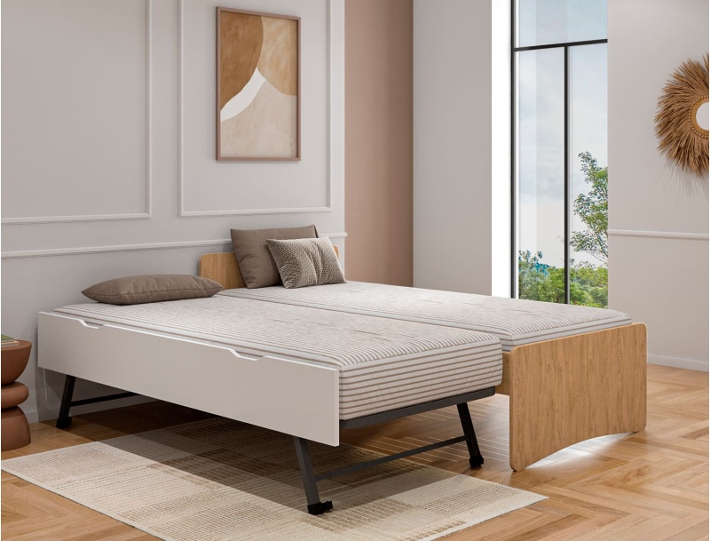 Optional white trundle drawer Lena to discover on the chambrekids website.