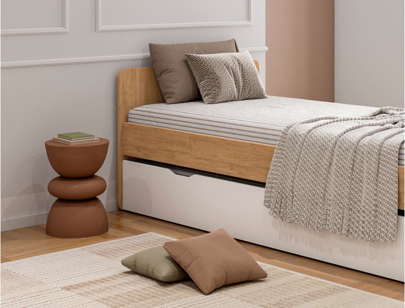 Closed storage drawer 90x200 for Lena bed