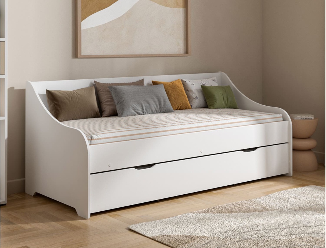 Cama nido sofá Calli con dos colchones