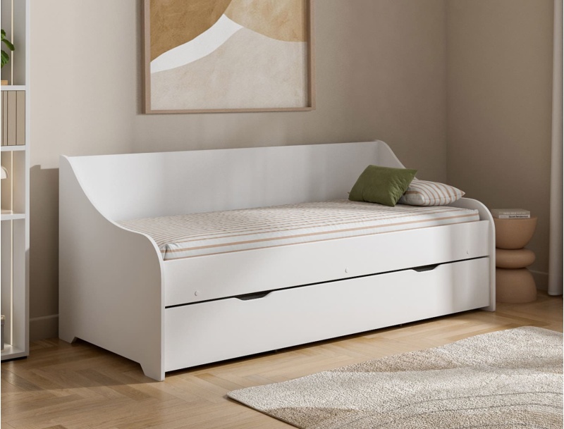 Letto divano estraibile Calli bianco posto letto 80x200