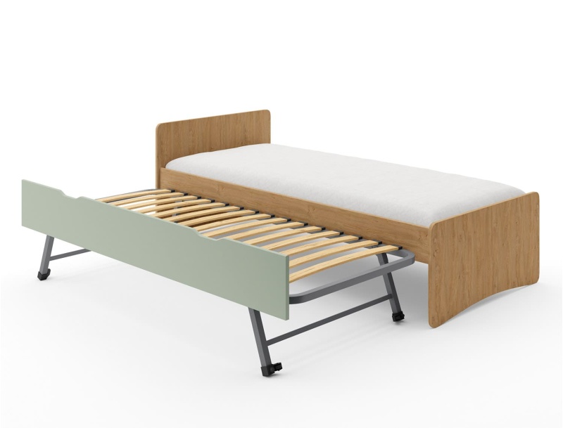 Sommier à lattes deux couchages.