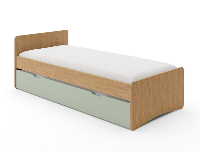 Trundle Bed Léna Wood and Sage