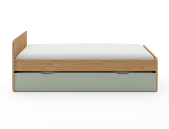 Lit design avec un sommier gigogne.