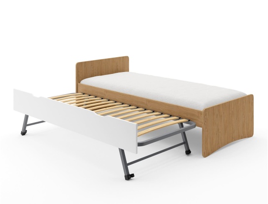 Bed Léna 90x200 uitschuifbare lattenbodem