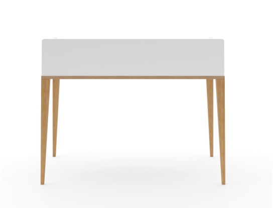 Rückseite des Evidence Pop Schreibtisches