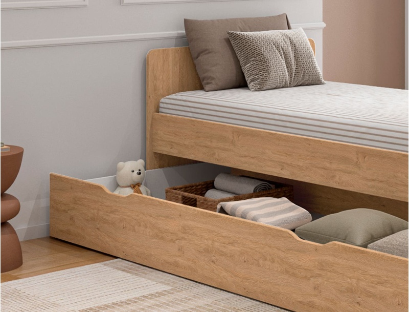 Lena Bed with storage drawer 90x200