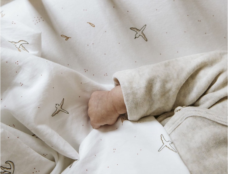 Fitted sheet l'Envolée for baby bed 70x140