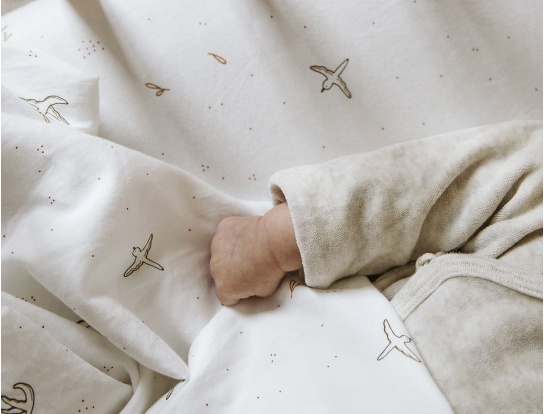 Fitted sheet l'Envolée for baby bed 70x140