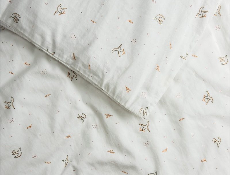Housse de couette 140x200 Coton Bio L'envolée