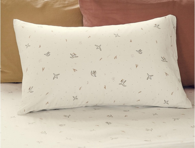 Federa 50x70 cotone bio Il volo