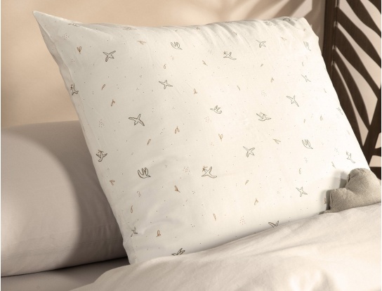 Funda de almohada 60x60 de algodón orgánico l'envolée