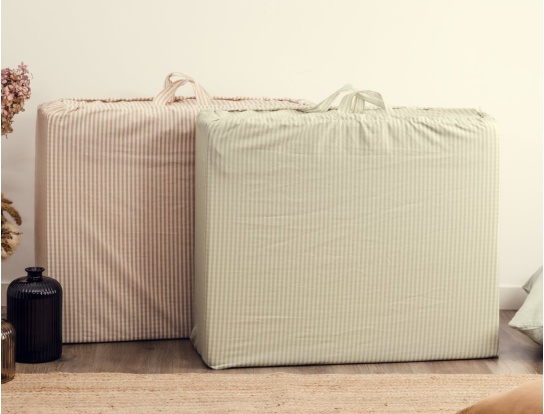 Matelas pliable Coton Bio dans son sac de transport