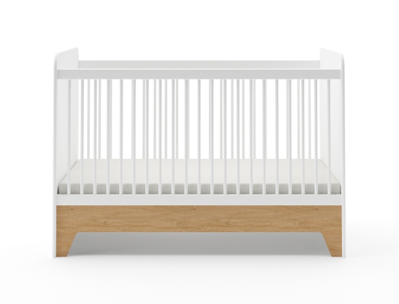 Babybedje met spijlen Calisson met matras 70x140.