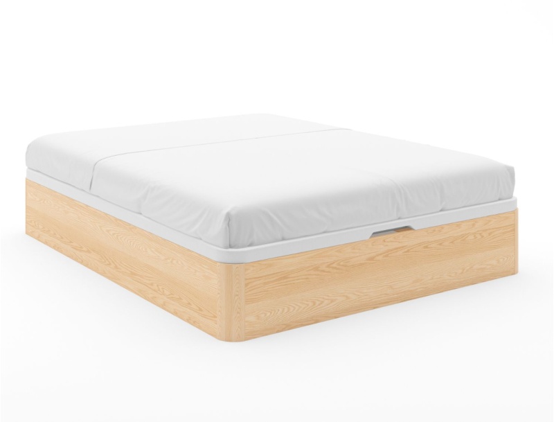 Cama canapé con somier 160x200 en pino macizo Landes