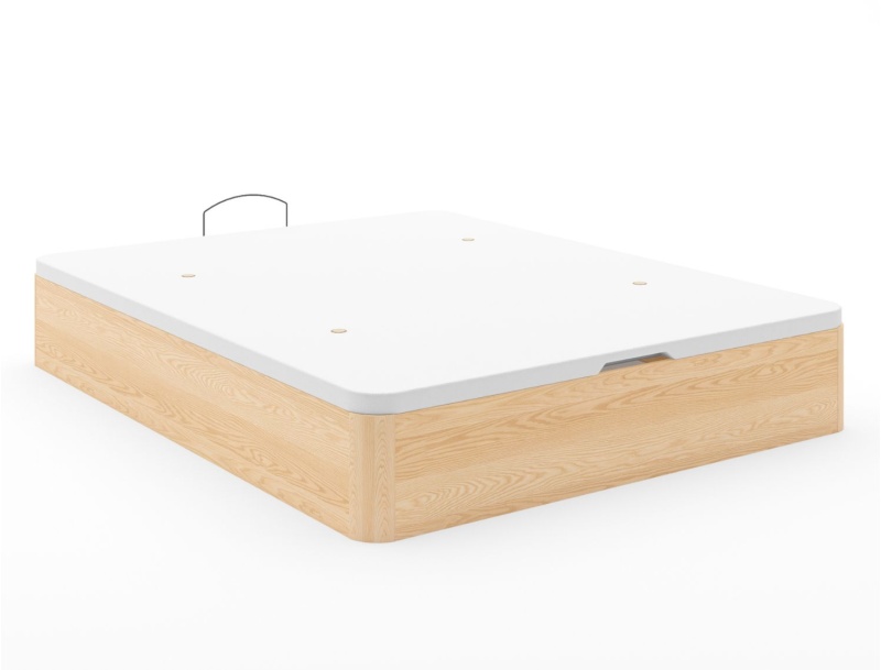 Cama canapé en pino macizo 160x200 Landes colchón no incluido