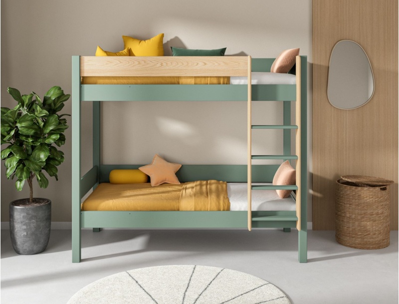 Letto a castello in pino delle Landes Kaki