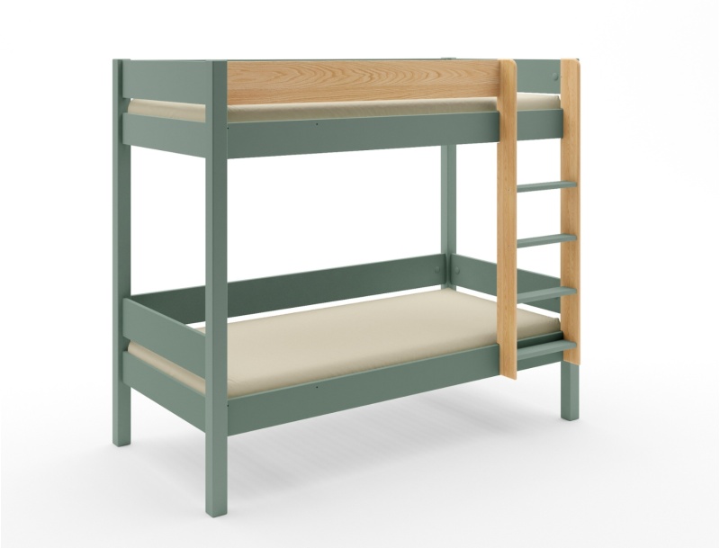 90x190 bunk bed Landes Khaki mattress not included