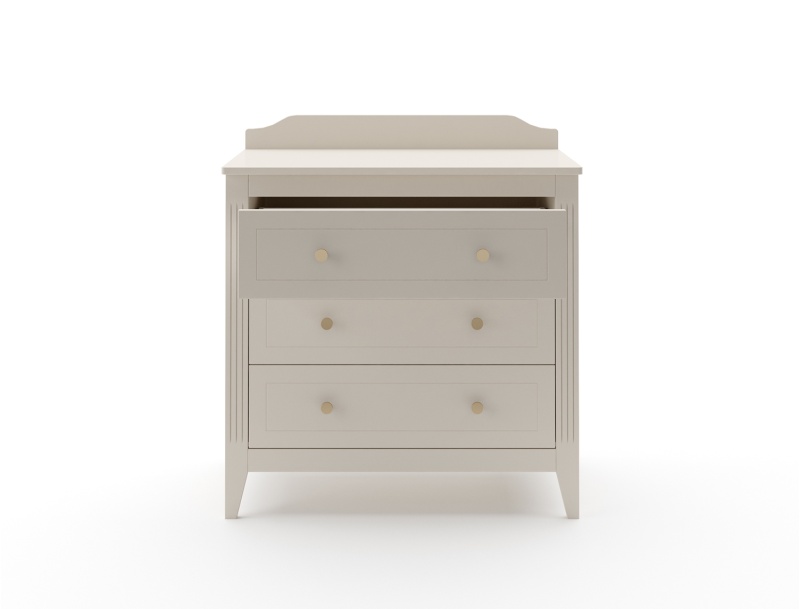 Dresser with 3 drawers from the Héritage collection in Cream color