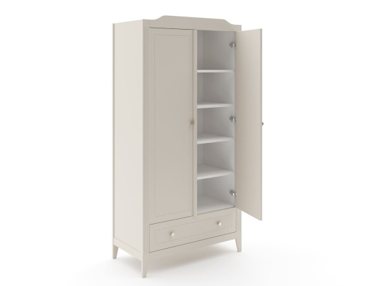 Schrank Héritage Crème mit 2 Türen und 1 Schublade