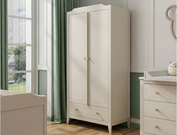 Armoire 2 portes Héritage Crème