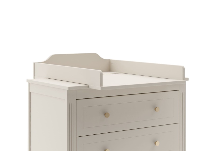 Removable changing table Héritage Cream on dresser