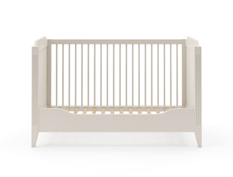 Mitwachsendes Babybett 70x140 Héritage Crème mit Umbau-Kit inbegriffen