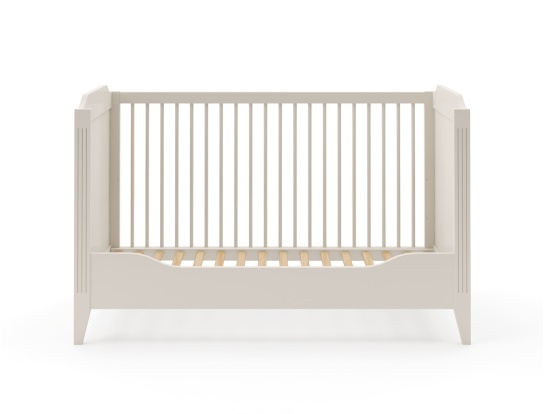 Lit bébé évolutif 70x140 Héritage Crème avec kit d'évolution inclus