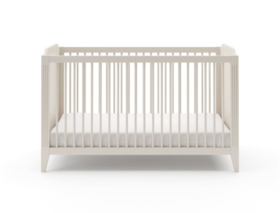 Mitwachsendes Babybett in 3 Höhen verstellbar Héritage Crème