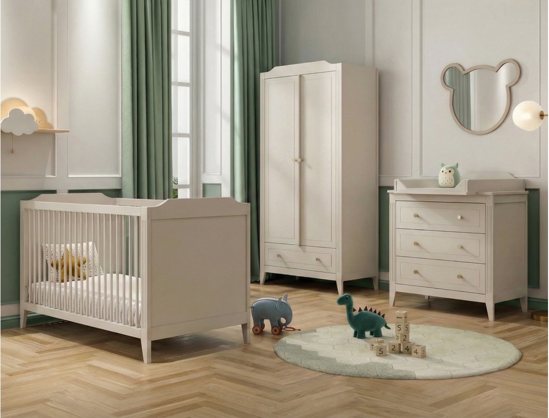 Mitwachsendes Babyzimmer Héritage Crème