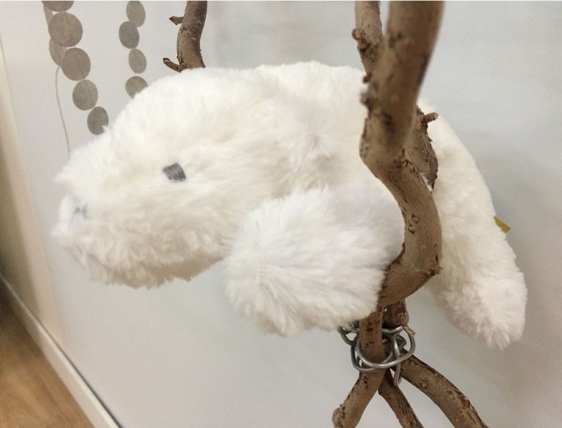 Orso polare "Ice" bianco 25cm