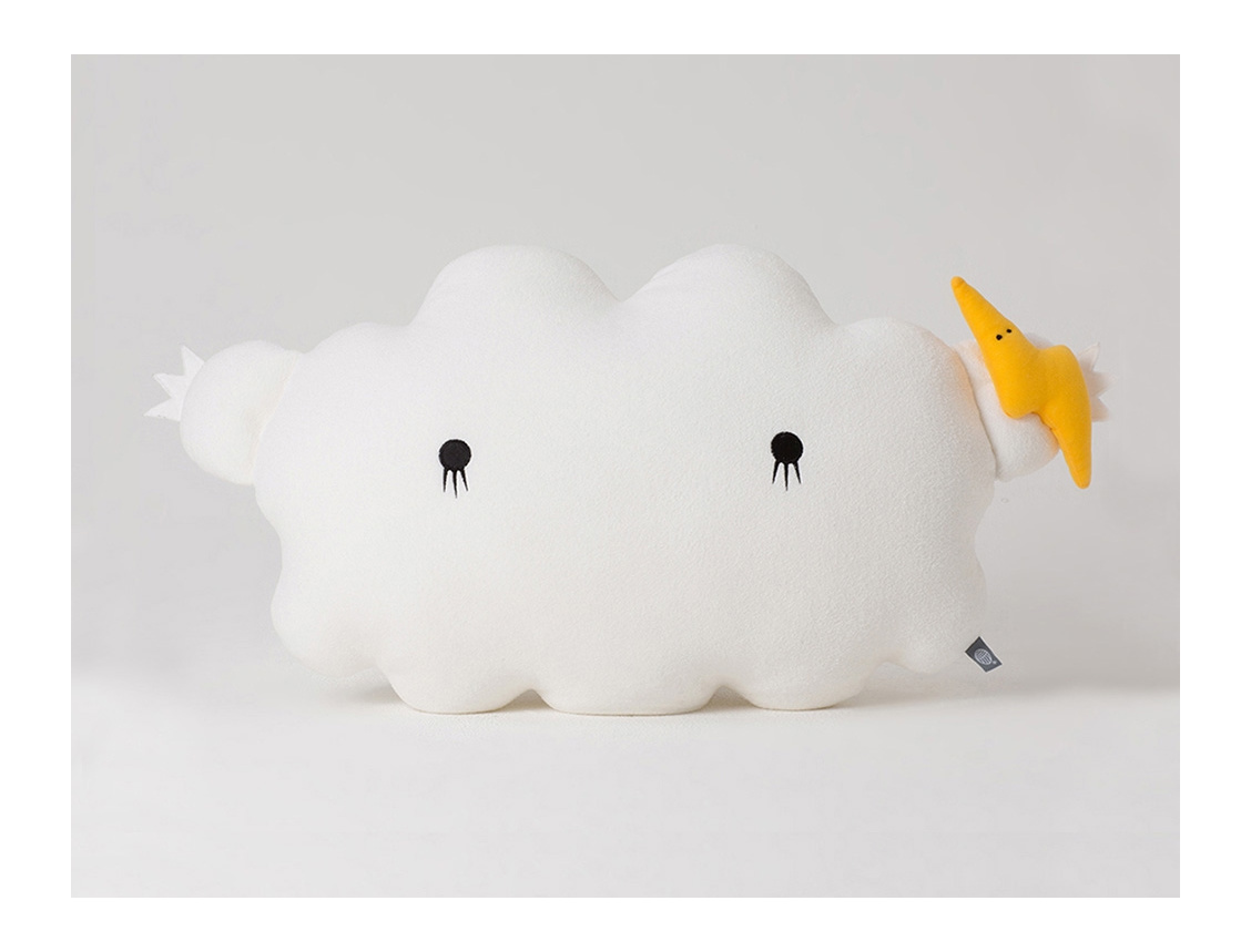 Witte Ricestorm knuffel Medium