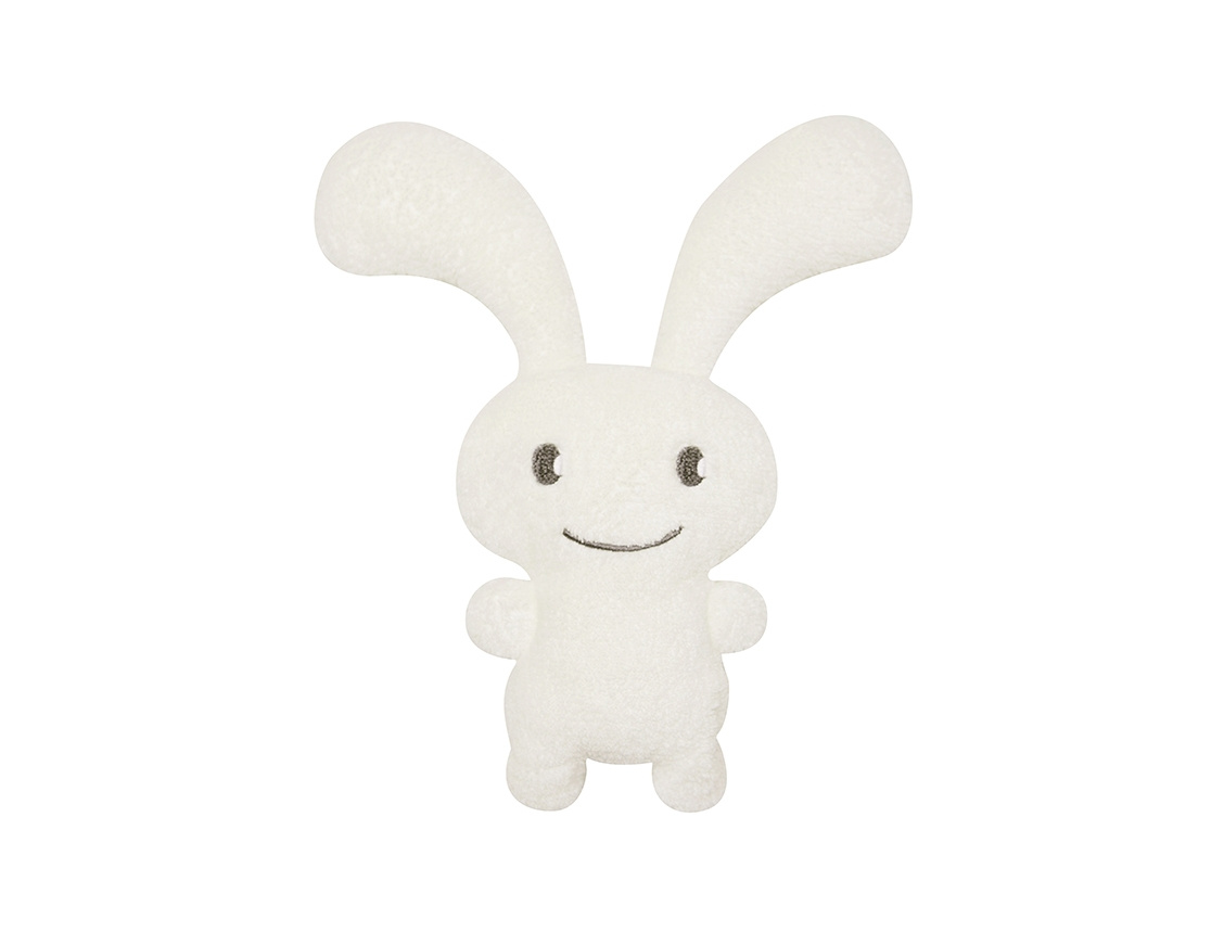 "Ice" white Funny Bunny Rattle 24cm "Ice" white Funny Bunny Rattle 24cm