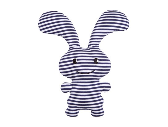 "Ice" Navy stripes Funny Bunny Rattle 24cm