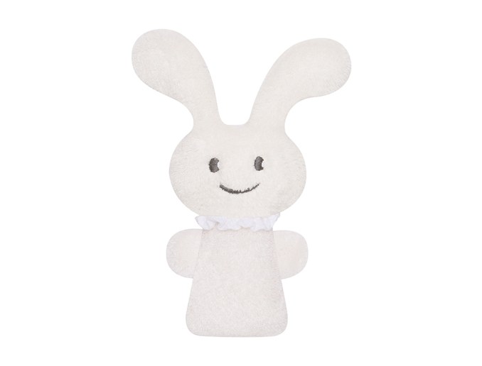 Mini hochet Funny Bunny 16cm Blanc