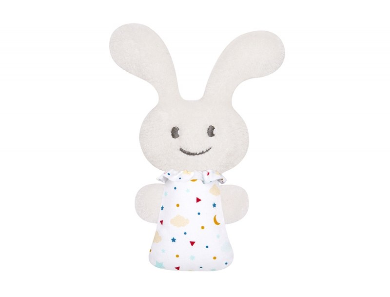 Stars and clouds Funny Bunny mini rattle 16cm