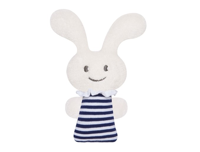 Mini sonajero Funny Bunny 16cm rayas marino