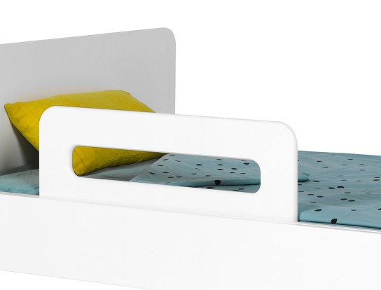 barriere de lit en bois blanc