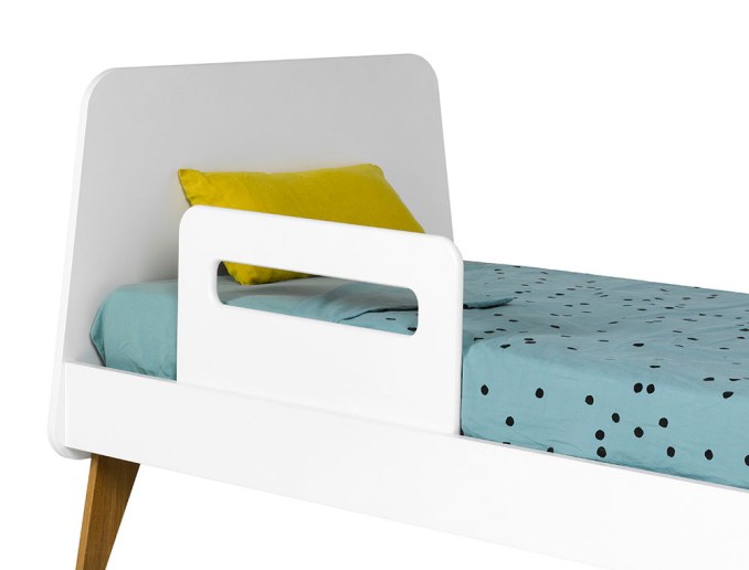Barrera de cama infantil Bali Blanca 70cm