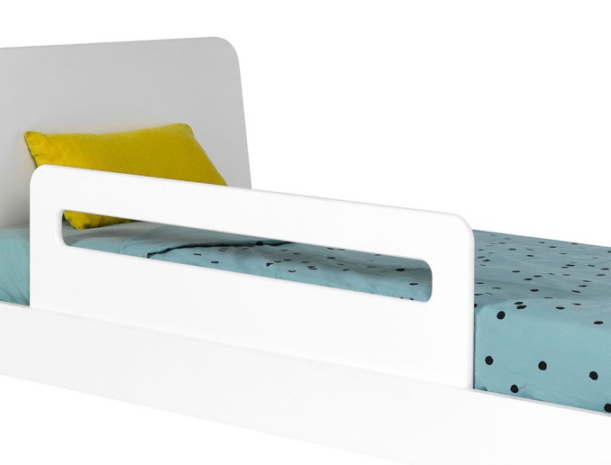 Sponda letto per bambini Bianco Bali 123cm