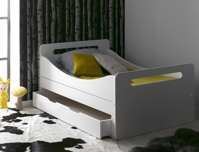 Cajón de la cama evolutiva infantil Feroe blanca. Cajón de la cama evolutiva infantil Feroe blanca. Cama para descubrir en nuest