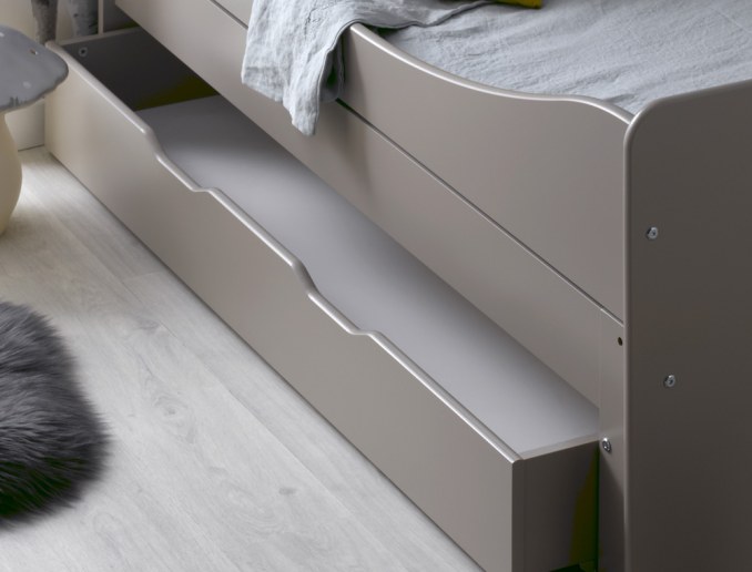 Uitschuifbare kinderlade bed Feroe linnen