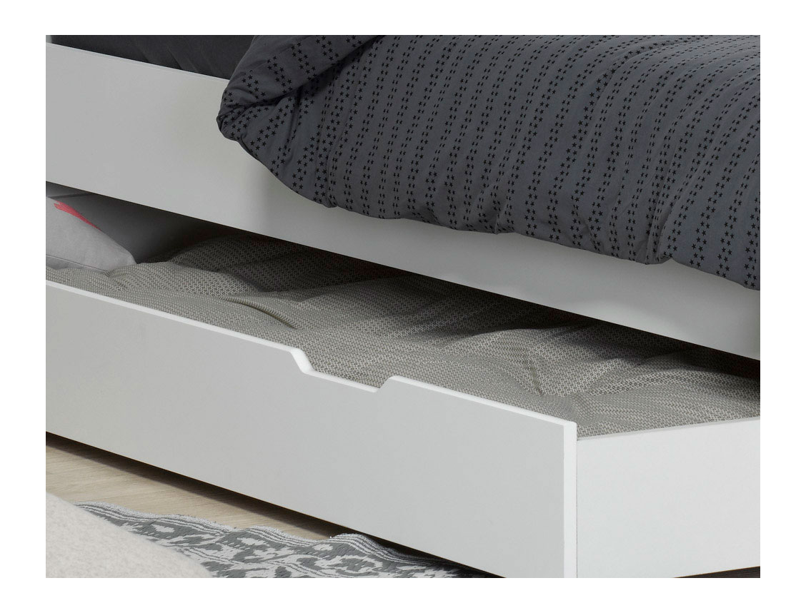 Tiroir du lit enfant Milo blanc 90x200