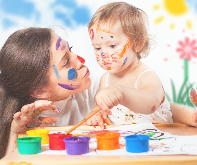 chambrekids-article-de-blog-25-activites-noel-pour-bebe-peinture